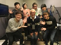 ゲストの中尾隆聖との集合写真。