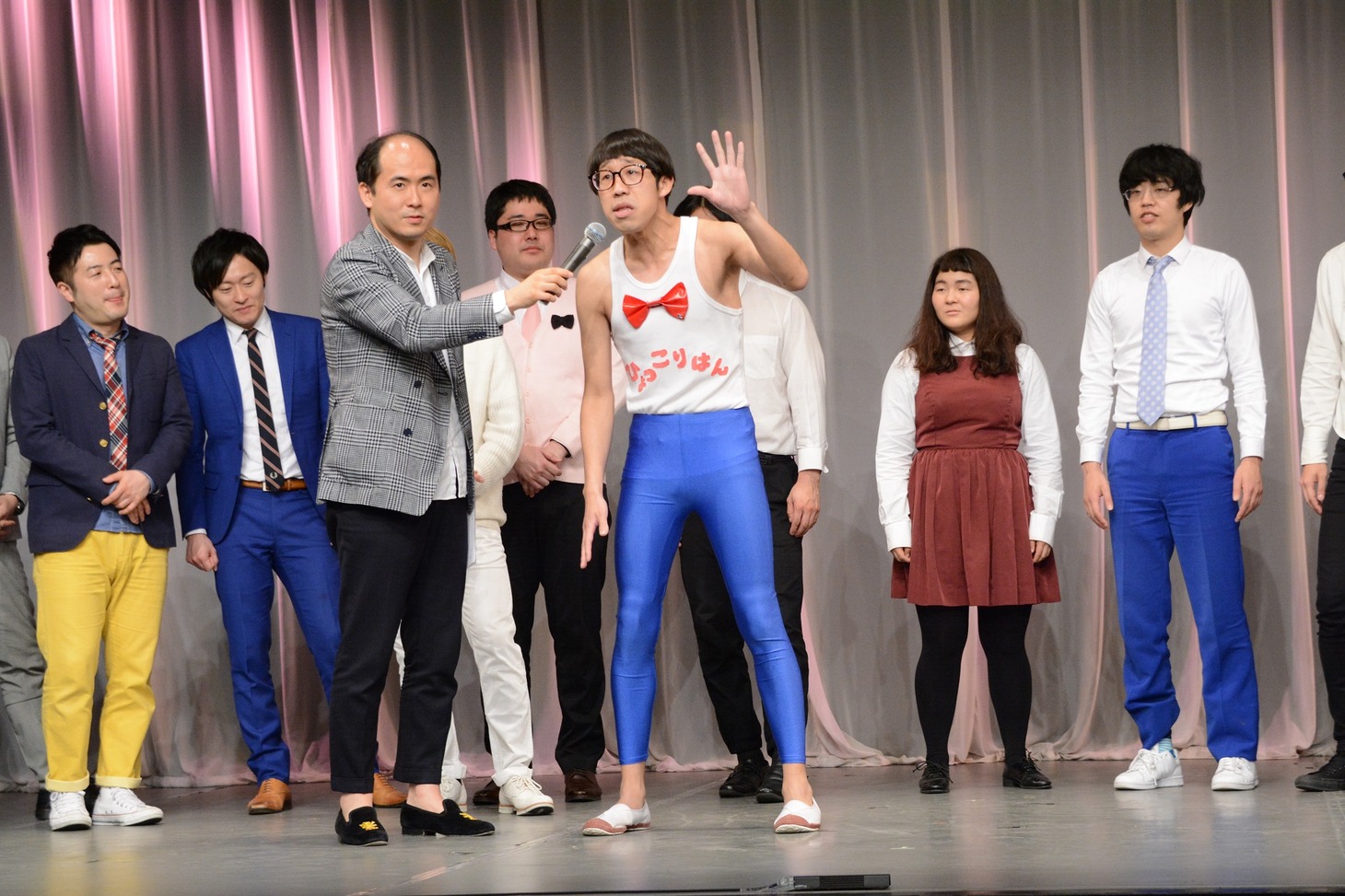 「よしもと若手祭り2018」記者会見の様子。