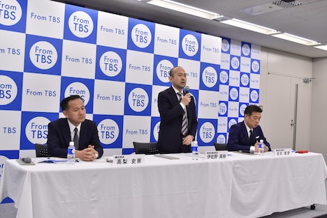 TBS改編説明会の様子。