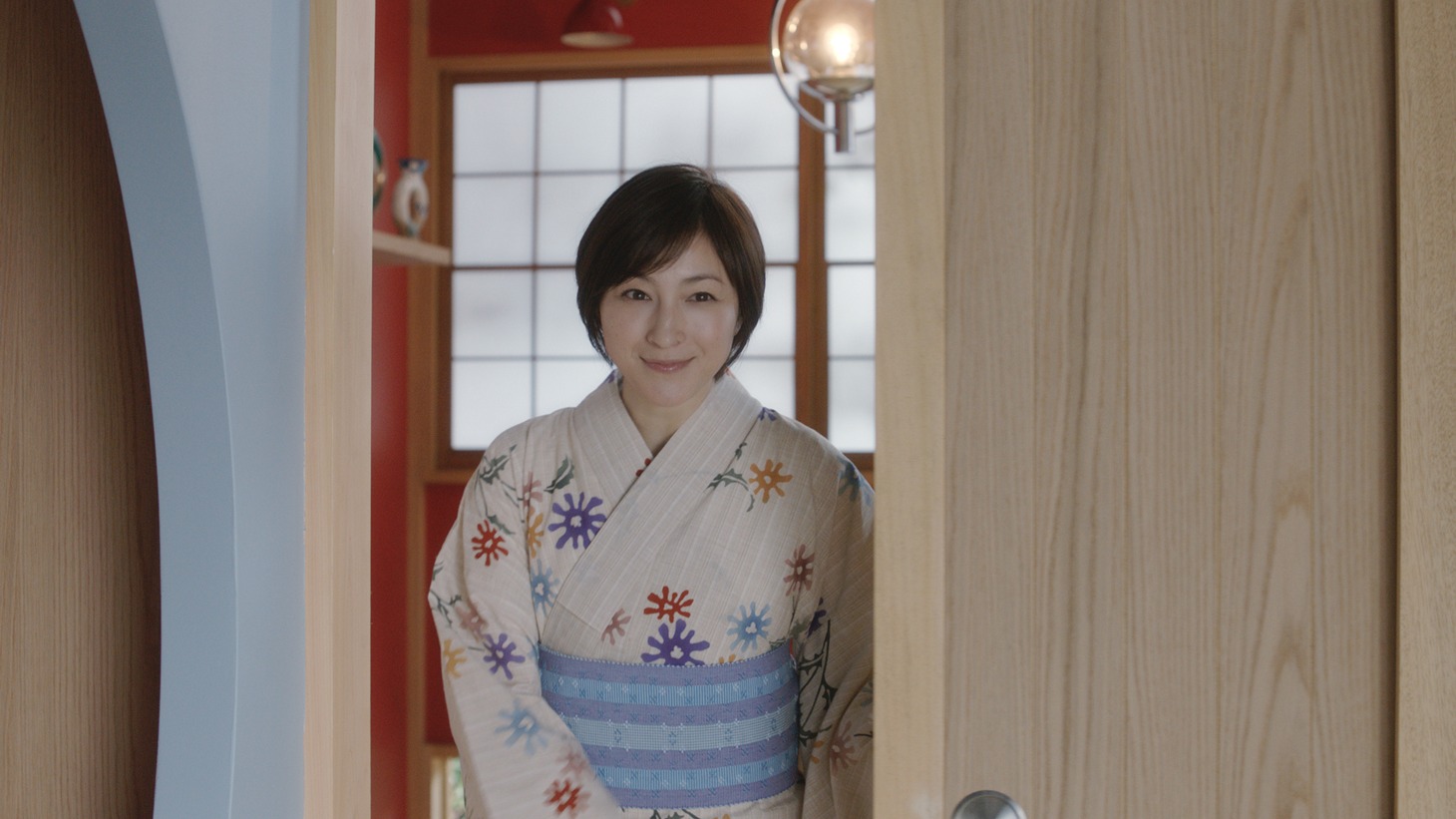 CM「温泉上がりでスッキリ 2018春」のワンシーン。