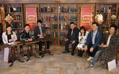 「世の中の気になるギモン大調査 穴埋めデータSHOW」のワンシーン。(c)読売テレビ