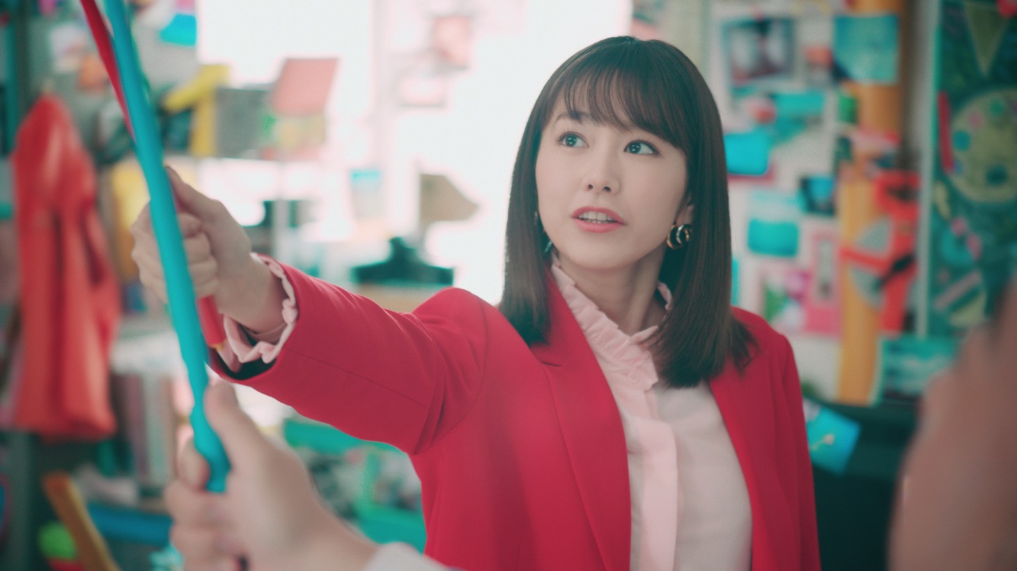 CM「盛り盛り写真部」篇のワンシーン。