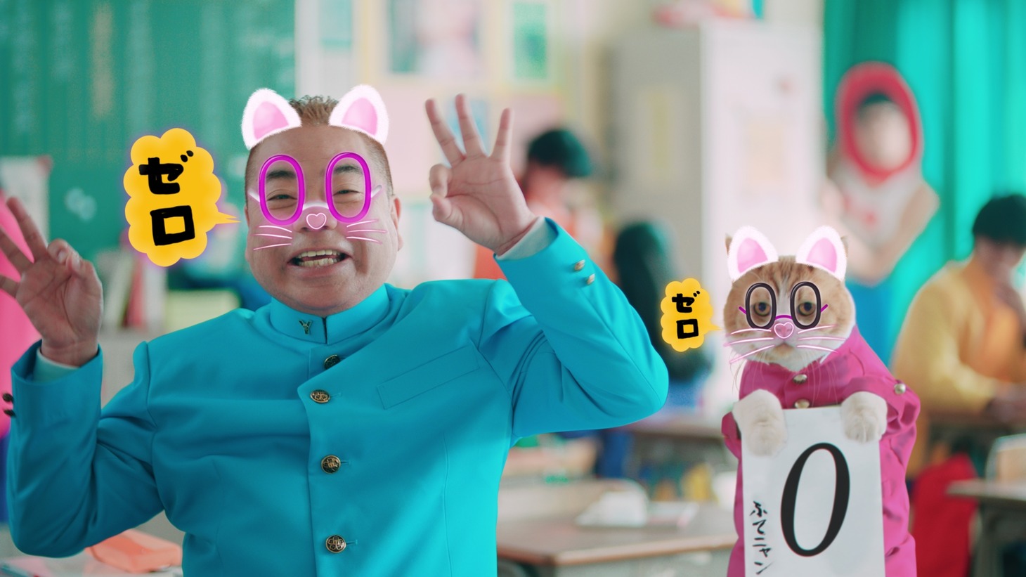 CM「盛り盛り写真部」篇のワンシーン。
