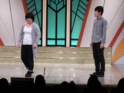 「Kakeru翔チャレンジバトル」でネタを披露するみーとバイバイ。