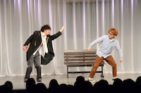 コント「卒業」（2010年作）のワンシーン。