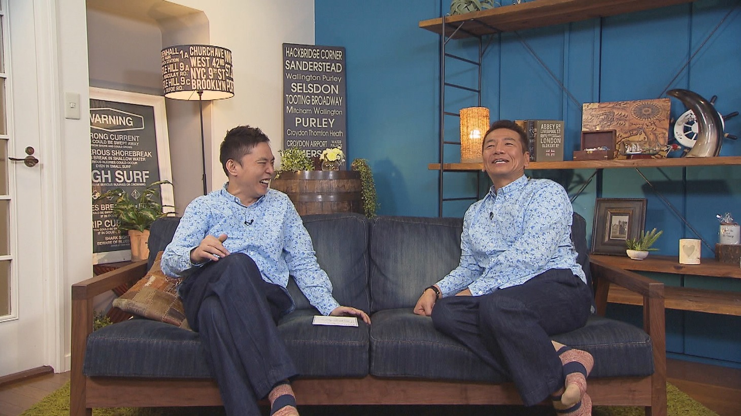 「太田上田」に出演する（左から）爆笑問題・太田、くりぃむしちゅー上田。(c)中京テレビ