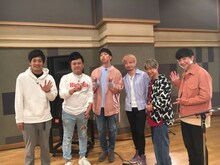 左からとろサーモン村田、とろサーモン久保田、Sonar Pocket、パンサー向井。