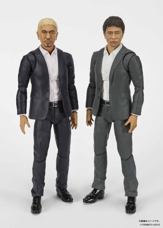フィギュア化されたダウンタウン。（左から）「S.H.Figuarts 松本 人志」と「S.H.Figuarts 浜田 雅功」。