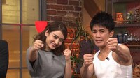 左から谷まりあ、武井壮。(c)読売テレビ