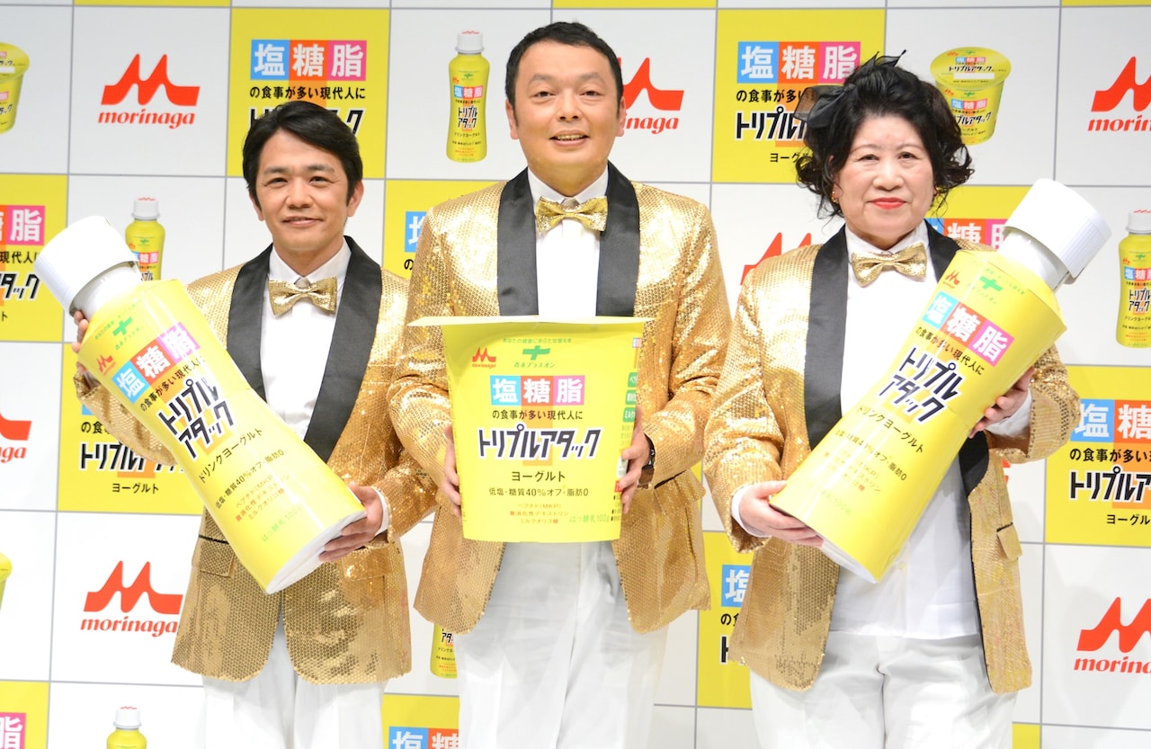中川家が森永乳業PRイベント登場、あき竹城との漫才や通訳コントで会場沸かす