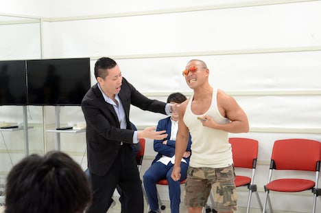 「青春高校3年C組」通しレギュラーオーディションの様子。