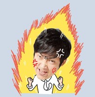 「SNS漫才」に登場するスタンプ（GIF動画）。