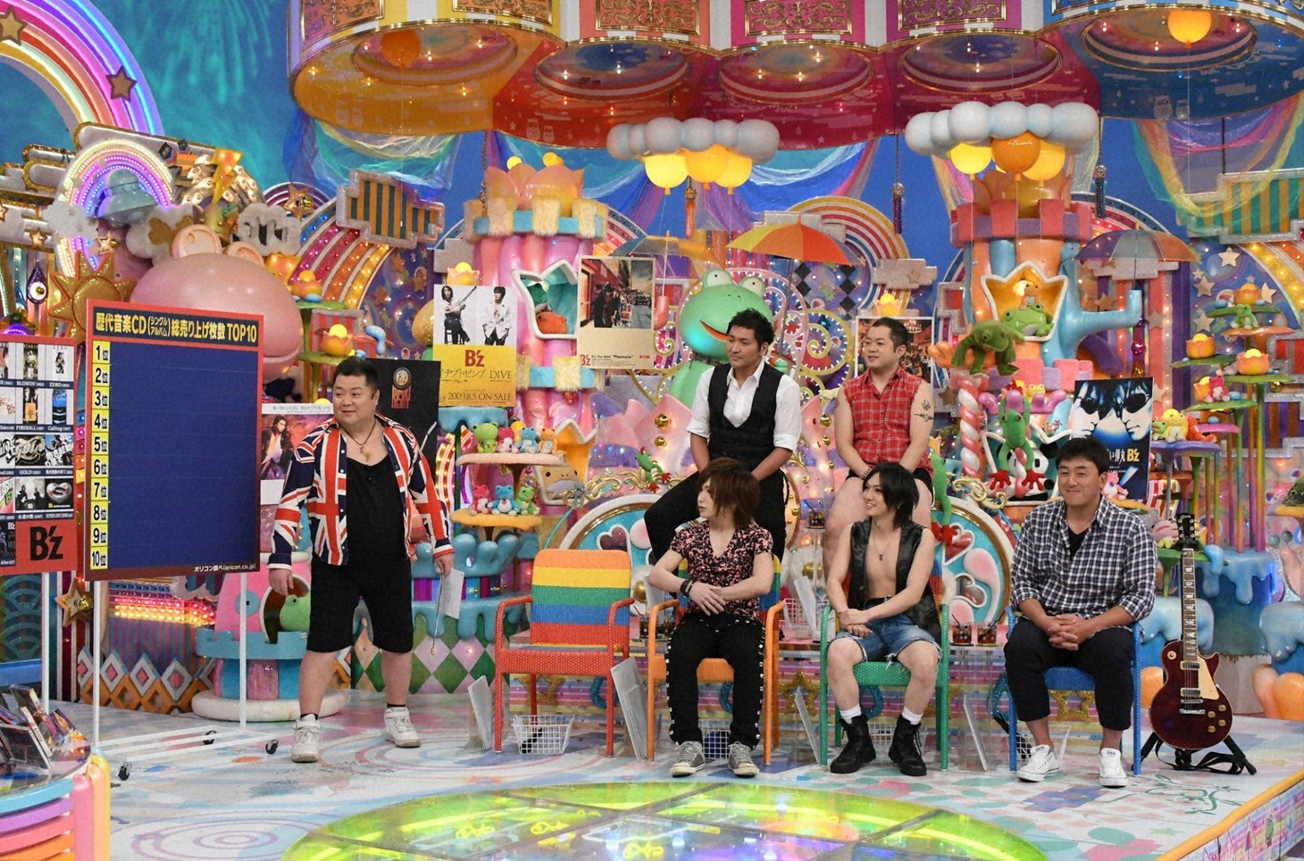 「B'z芸人」たち。(c)テレビ朝日
