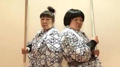 左から森三中・村上、おかずクラブ・オカリナ。(c)日本テレビ