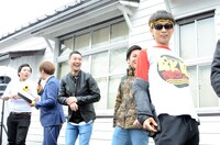 出発式の様子。