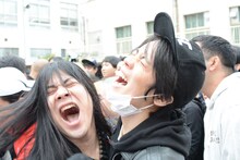 「吉本坂46」メンバーオーディションの1次書類審査発表の様子。