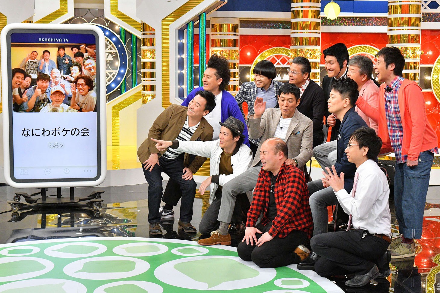 「なにわボケの会」に収録参加を呼びかける出演者たち。(c)MBS