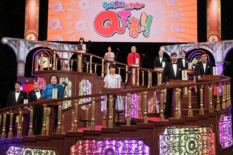 「Qさま!!」予選Aブロックの解答者たち。(c)テレビ朝日