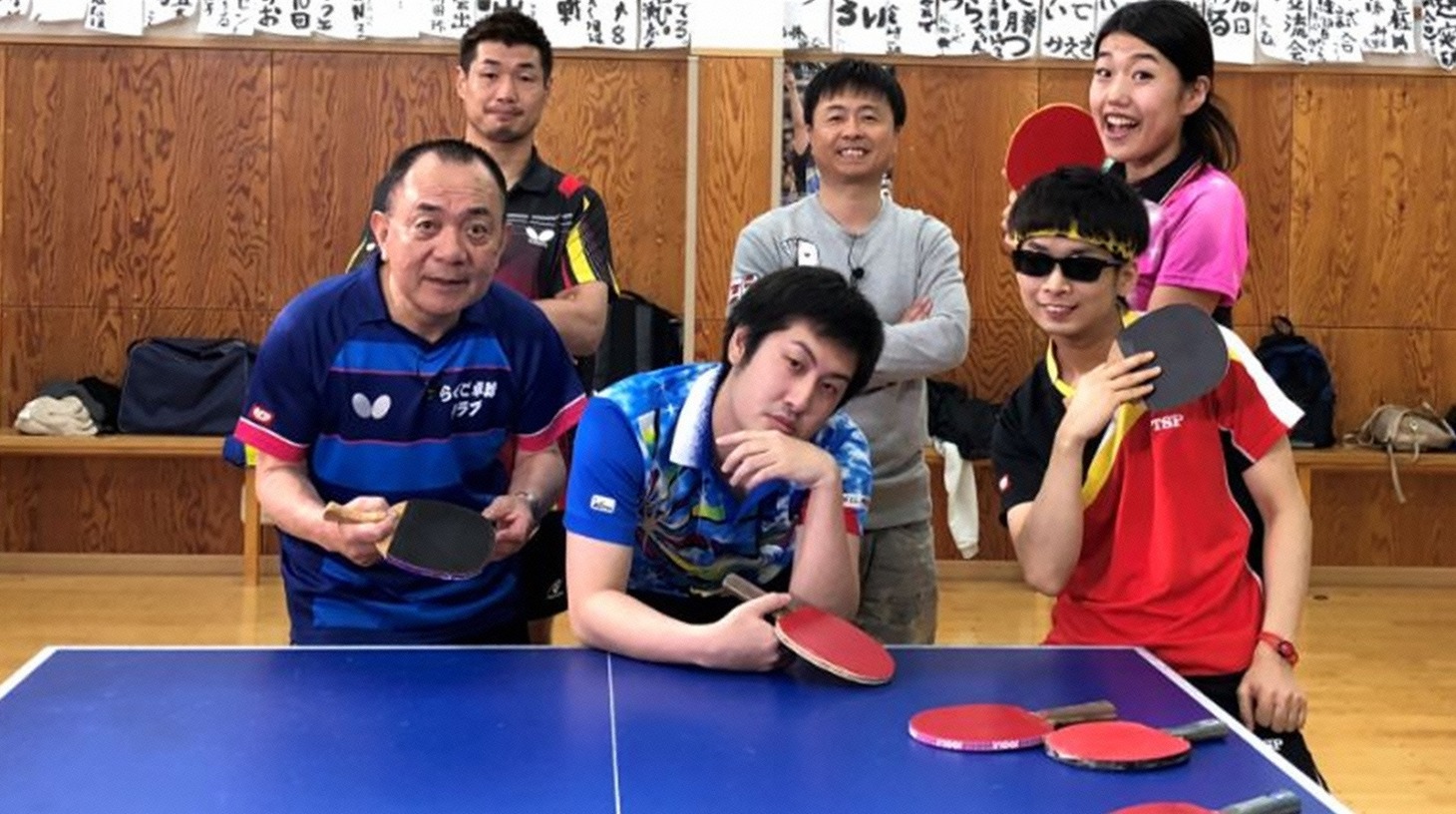 「チーム卓球BIG4」のワンシーン。(c)日本テレビ