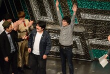 ファーストメンバー入りが決定した瞬間の空気階段。