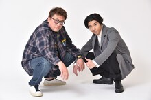 左から福田雄一、賀来賢人。