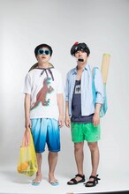 うしろシティ。ライブのフライヤーに使うために撮影された1枚。