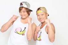 おいなりさん。左から楽しんご、渋谷りゅうき。