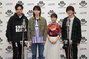 左から山下健二郎、菅田将暉、上白石萌音、花江夏樹。(c)ニッポン放送