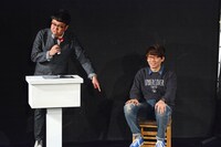 三四郎・小宮と、司会を務めた銀シャリ橋本。