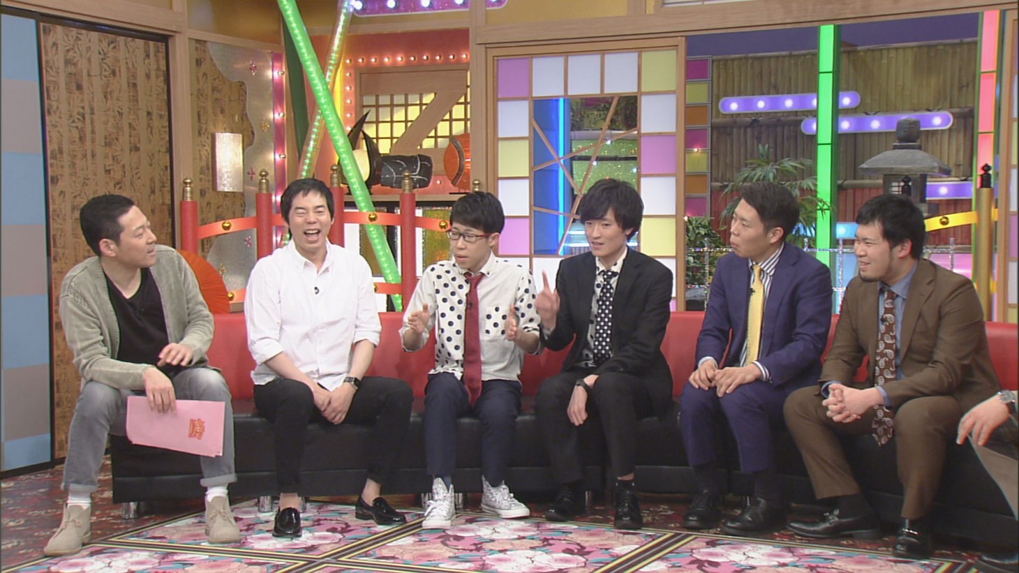 「本能Z」に出演する（左から）東野幸治、今田耕司、ポップマン、魔人無骨。(c)CBC