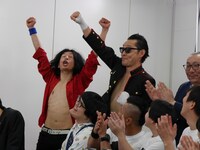 「冗談騎士」レギュラーメンバー発表の瞬間。(c)BSフジ