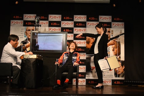 「アンロック／陰謀のコード」公開直前イベントの様子。