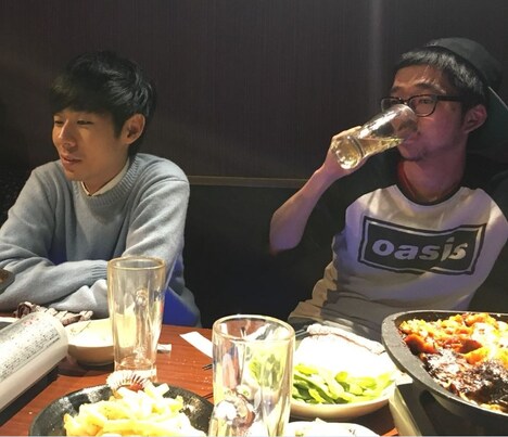 打ち上げの様子。(c)テレビ朝日