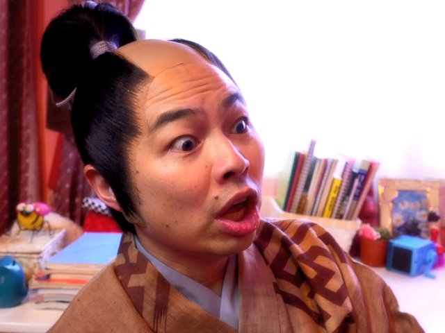 浜野謙太演じる豊臣秀吉。