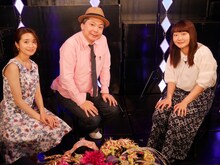 左から曽田茉莉江、鈴木おさむ、吉住。(c)BSフジ