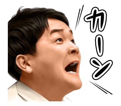 LINEスタンプ「ドキュメンタル ボイススタンプ」のイメージ。