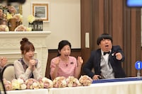 （左から）指原莉乃、宮崎美子、バナナマン日村。(c)中京テレビ