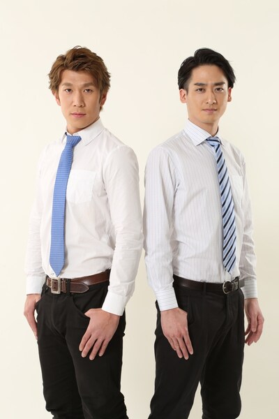 ブリリアン。左から徳田浩至（コージ）、杉浦大毅（ダイキ）。