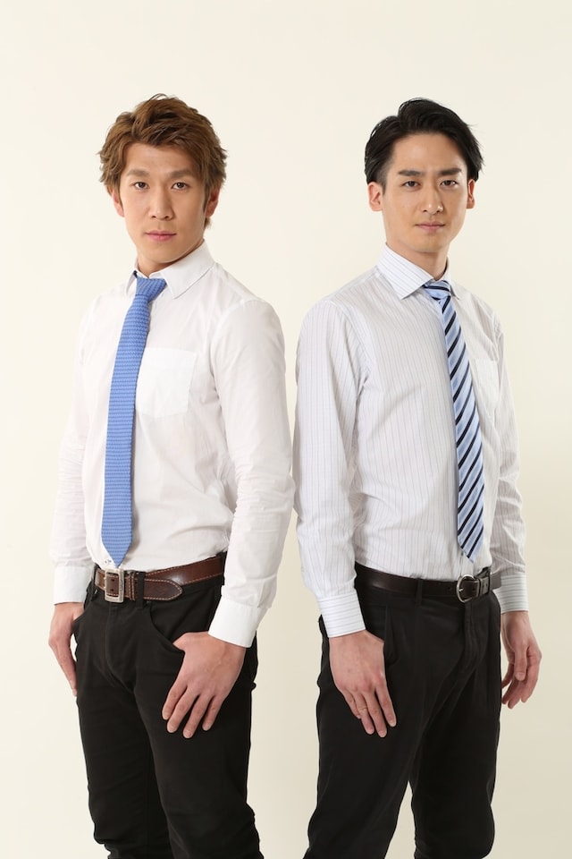 ブリリアン。左から徳田浩至（コージ）、杉浦大毅（ダイキ）。