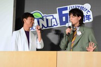 左から東京03飯塚、菅田将暉。