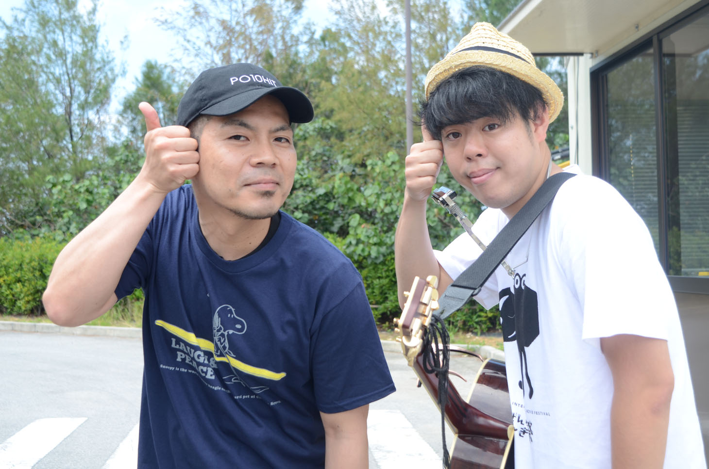 天竺鼠・川原（左）と馬と魚（右）。