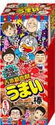 「吉本新喜劇うまい棒（たこやきソース味）」のパッケージ。