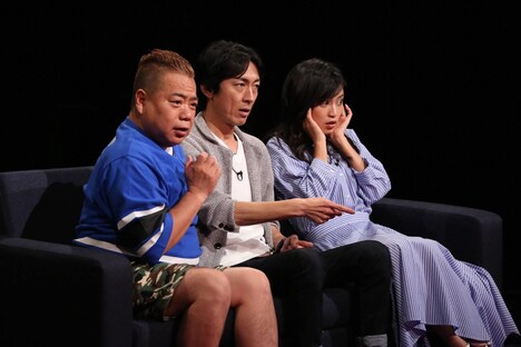（左から）出川哲朗、ナインティナイン矢部、小島瑠璃子。(c)フジテレビ