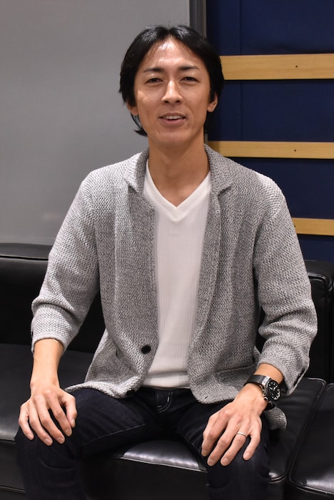 番組収録後、記者取材会に臨んだナインティナイン矢部。