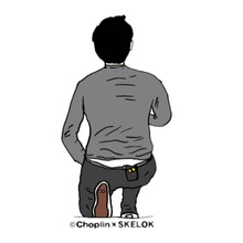 チョップリン×スケロク×梅田ロフトグッズのイラスト。