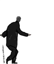 チョップリン×スケロク×梅田ロフトグッズのイラスト。