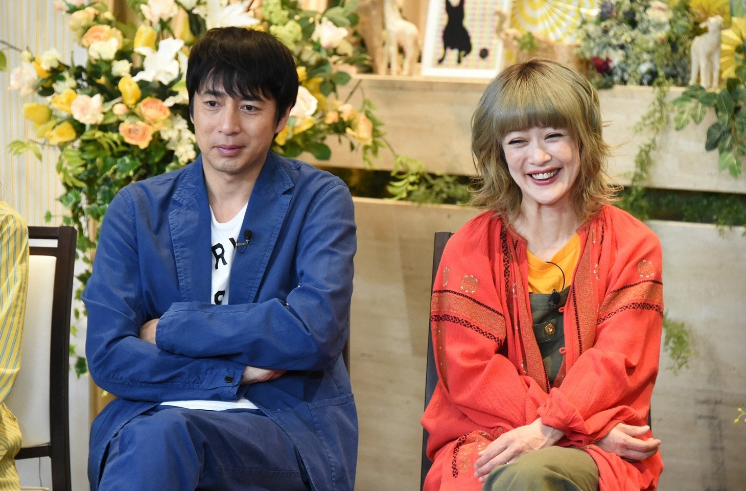 （左から）チュートリアル徳井、松嶋尚美。(c)TBS