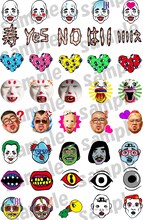 「LINE絵文字『野性爆弾くっきー 文々字々（ももじじ）』」サンプル