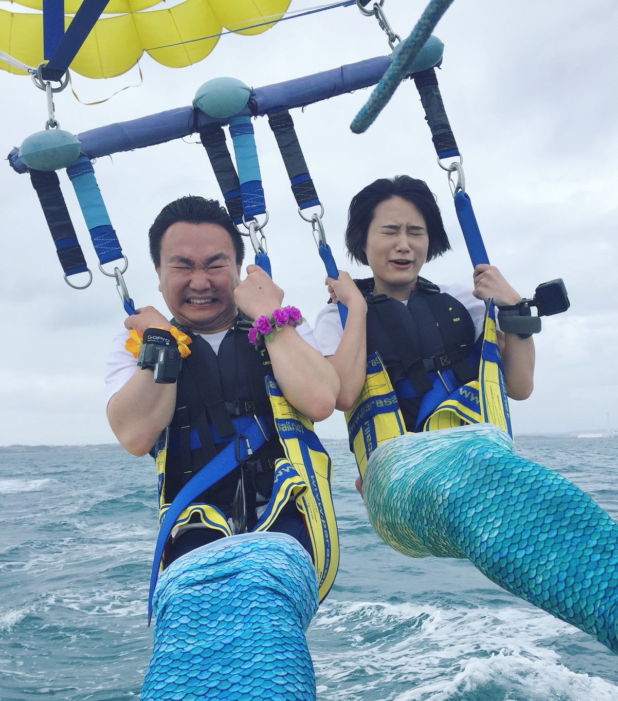 （左から）かまいたち山内、城恵理子。(c)関西テレビ