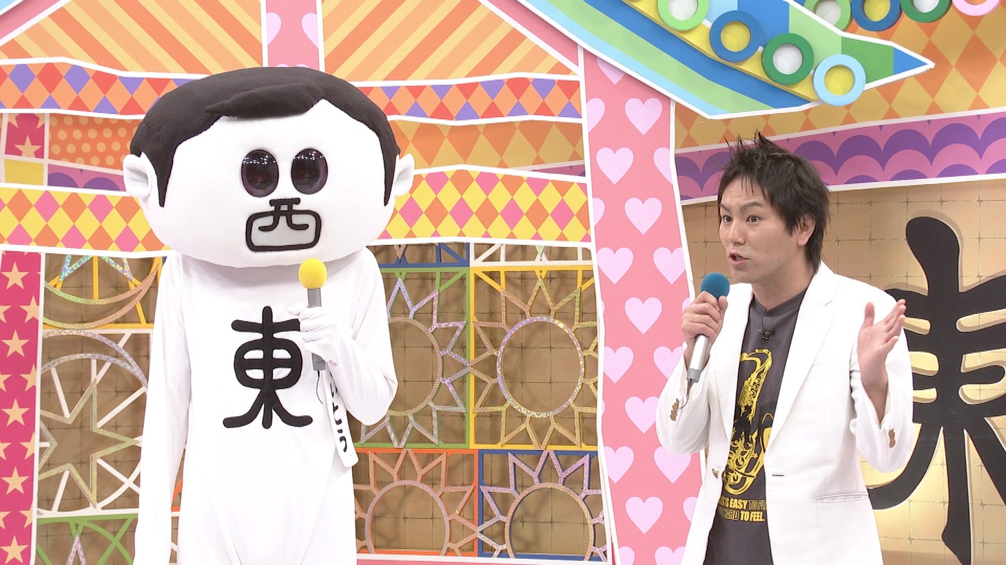 西東さんと狩野英孝。(c)中京テレビ